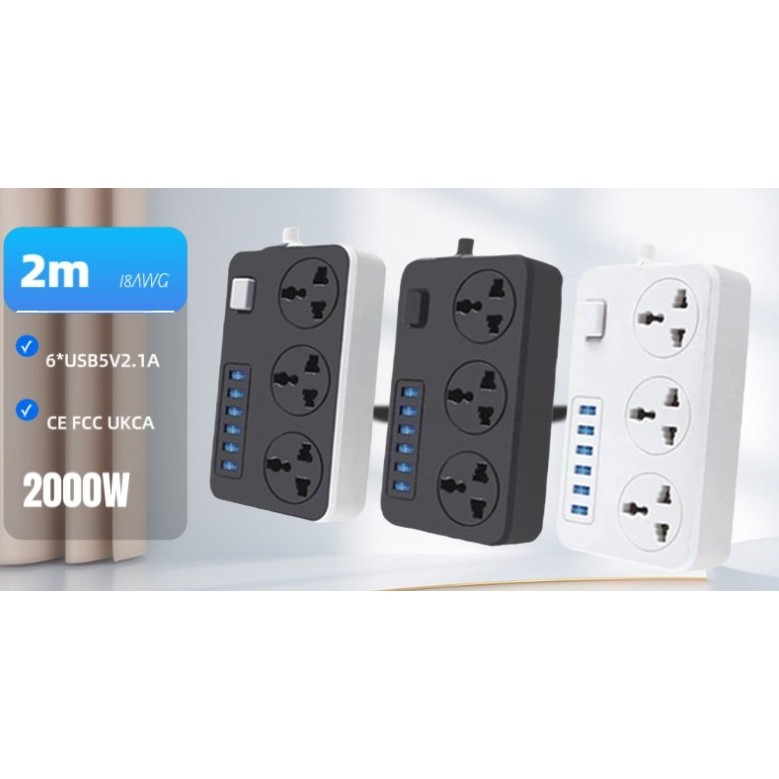 Ổ cắm điện đa chức năng với nhiều lỗ đấu dây công tắc - Ảnh 3
