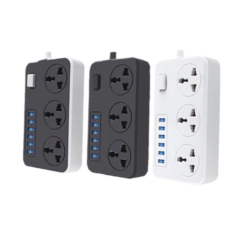 Ổ cắm điện đa chức năng với nhiều lỗ đấu dây công tắc